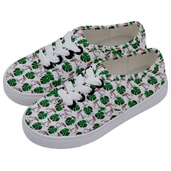 Flamingo Leaf Patttern Kids  Classic Low Top Sneakers by snowwhitegirl