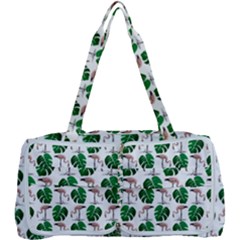 Flamingo Leaf Patttern Multi Function Bag	