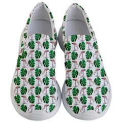 Flamingo Leaf Patttern Women s Lightweight Slip Ons by snowwhitegirl