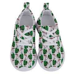 Flamingo Leaf Patttern Running Shoes by snowwhitegirl