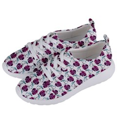 Flamingo Leaf Patttern Blue Women s Lightweight Sports Shoes by snowwhitegirl