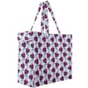 Flamingo Leaf Patttern Blue Canvas Travel Bag View3