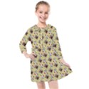 Kawaii Rootbeer Kids  Quarter Sleeve Shirt Dress View1