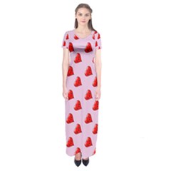 Kawai Hearts Short Sleeve Maxi Dress by snowwhitegirl