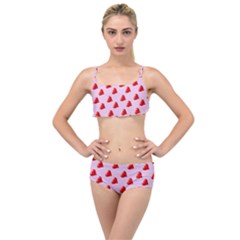 Kawai Hearts Layered Top Bikini Set