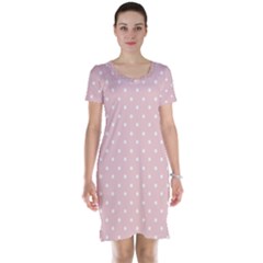 Little  Dots Pink Short Sleeve Nightdress