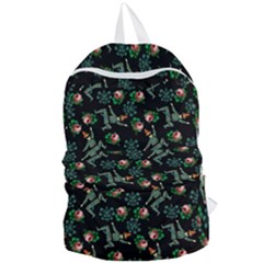 Vintage Jester Floral Pattern Foldable Lightweight Backpack by snowwhitegirl