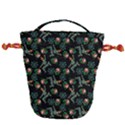 Vintage Jester Floral Pattern Drawstring Bucket Bag View2