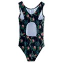 Vintage Jester Floral Pattern Kids  Cut-Out Back One Piece Swimsuit View2