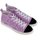 Ornamental Pink Men s Mid-Top Canvas Sneakers View3