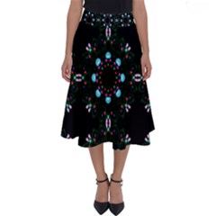 Embroidery Paisley Black Perfect Length Midi Skirt by snowwhitegirl