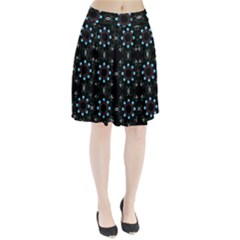 Embroidery Paisley Black Pleated Skirt by snowwhitegirl