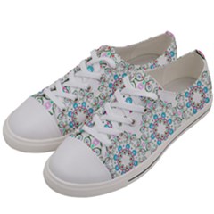 Embroidery Paisley Women s Low Top Canvas Sneakers