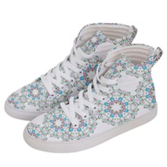 Embroidery Paisley Men s Hi-top Skate Sneakers