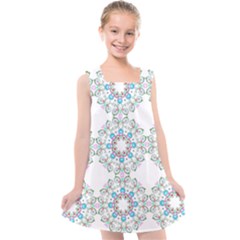 Embroidery Paisley Kids  Cross Back Dress