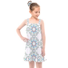 Embroidery Paisley Kids  Overall Dress