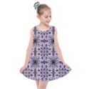 Ornamental Pink Black Kids  Summer Dress View1