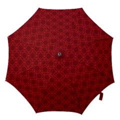 Victorian Paisley Red Hook Handle Umbrellas (small) by snowwhitegirl