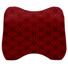 Victorian Paisley Red Velour Head Support Cushion