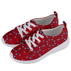 Embroidery Paisley Red Women s Lightweight Sports Shoes