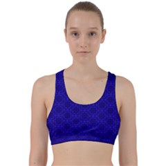 Victorian Paisley Royal Blue Pattern Back Weave Sports Bra by snowwhitegirl