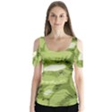 Kiwis Butterfly Sleeve Cutout Tee  View1