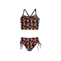 Girl With Roses And Anchors Black Girls  Tankini Swimsuit