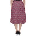 Retro Red Pattern Classic Midi Skirt View2