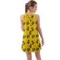 Girl With Popsicle Yello Halter Tie Back Chiffon Dress View2