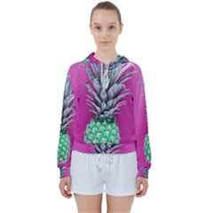 Green Pineapple Women s Tie Up Sweat