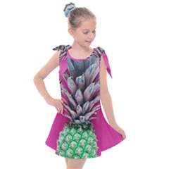 Green Pineapple Kids  Tie Up Tunic Dress