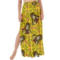 Girl With Popsicle Yellow Floral Maxi Chiffon Tie-Up Sarong View1