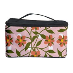 Pink Dot Floral Cosmetic Storage by snowwhitegirl