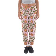 Pink Dot Floral Women s Jogger Sweatpants by snowwhitegirl