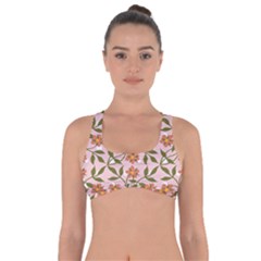 Pink Dot Floral Got No Strings Sports Bra by snowwhitegirl