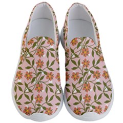 Pink Dot Floral Men s Lightweight Slip Ons