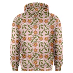 Pink Dot Floral Men s Overhead Hoodie