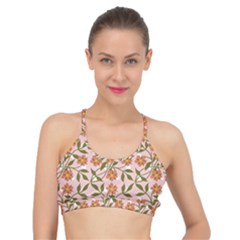 Pink Dot Floral Basic Training Sports Bra