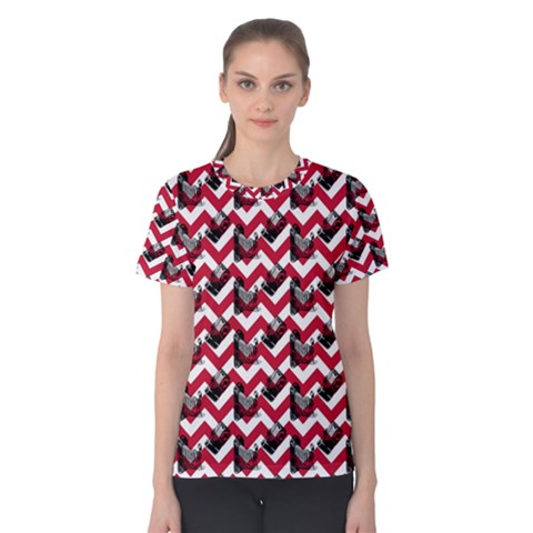 Vintage Camera Chevron Women s Cotton Tee by snowwhitegirl