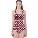 Vintage Camera Chevron One Piece Swimsuit View1