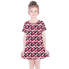 Vintage Camera Chevron Kids  Simple Cotton Dress