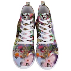 Pattern Patchwork Men s Lightweight High Top Sneakers