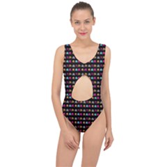 Eighties Bugs Center Cut Out Swimsuit