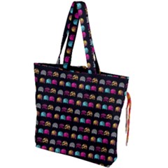 Eighties Bugs Drawstring Tote Bag by snowwhitegirl