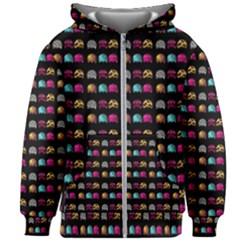 Eighties Bugs Kids Zipper Hoodie Without Drawstring by snowwhitegirl