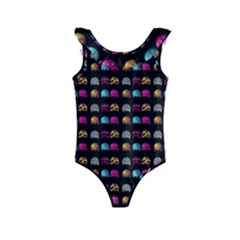 Eighties Bugs Kids  Frill Swimsuit