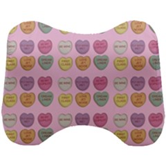 Valentine Hearts Pink Head Support Cushion