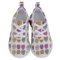 Valentine Hearts White Running Shoes