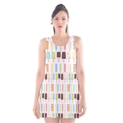 Candy Popsicles White Scoop Neck Skater Dress by snowwhitegirl