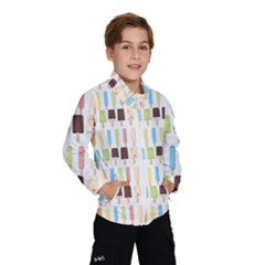 Candy Popsicles White Windbreaker (kids)